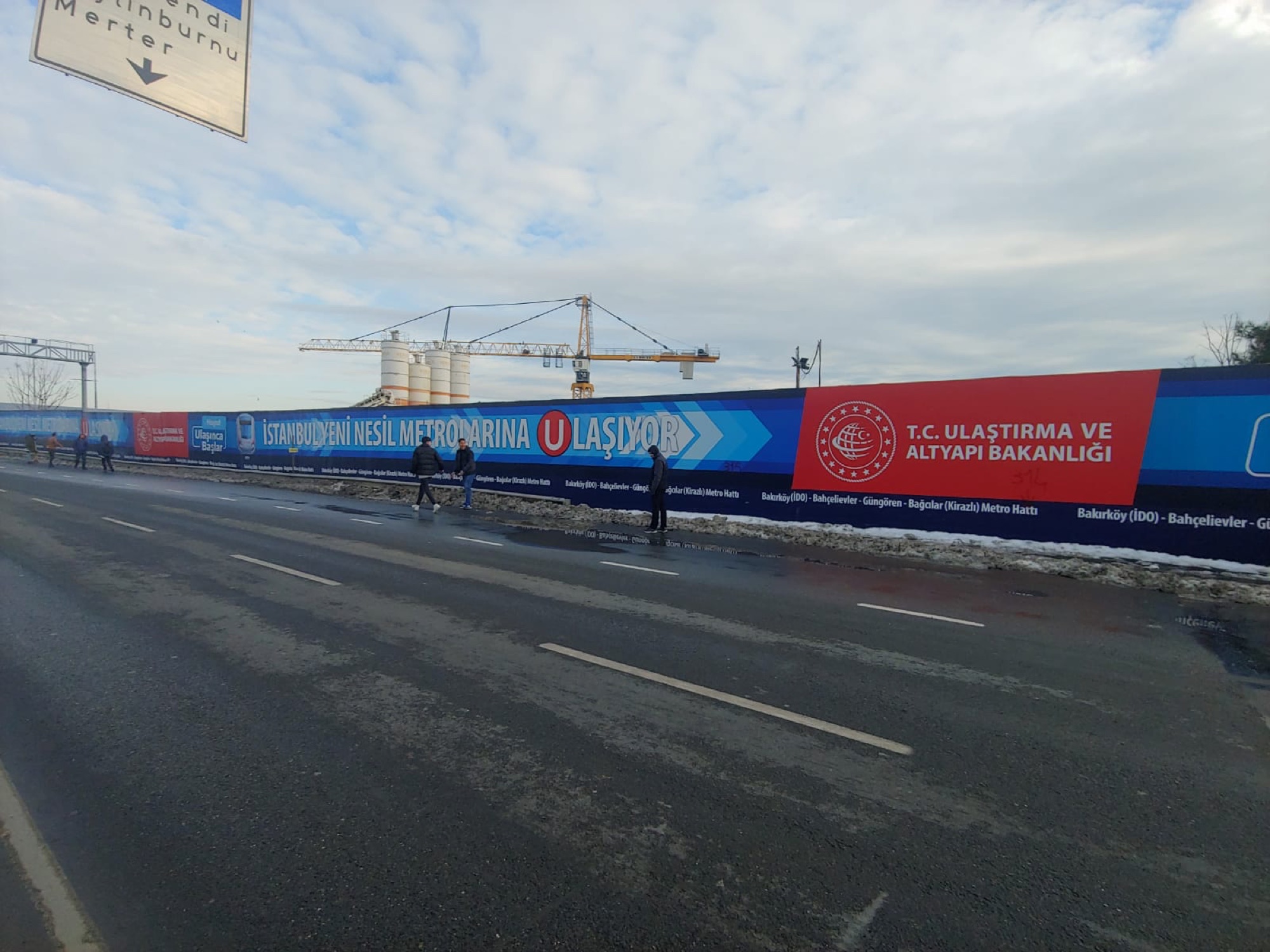 Istanbul Metro Construction Wrap
